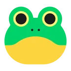 Frog emoji on Microsoft