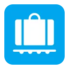 Baggage Claim emoji on Microsoft
