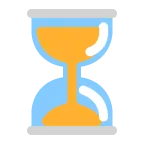 Emoji Reloj de arena con tiempo en Microsoft