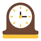 Mantelpiece Clock emoji on Microsoft