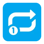 Repeat Single Button emoji on Microsoft