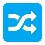 Shuffle Tracks Button emoji on Microsoft