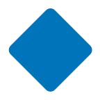 Large Blue Diamond emoji on Microsoft