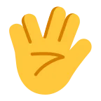 Emoji Saludo vulcano en Microsoft