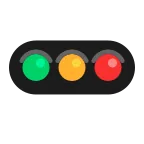 Horizontal Traffic Light emoji on Microsoft