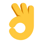 OK Hand emoji on Microsoft