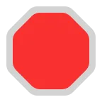 Stop Sign emoji on Microsoft