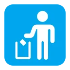 Emoji Señal de usar papelera en Microsoft