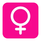 Emoji Signo femenino en Microsoft