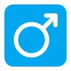 Male Sign emoji on Microsoft