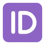 Emoji Símbolo de identificación en Microsoft