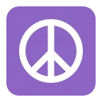 Emoji Símbolo de la paz en Microsoft
