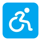 Wheelchair Symbol emoji on Microsoft