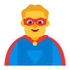 Emoji Superhéroe en Microsoft