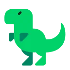 T-Rex emoji on Microsoft