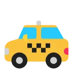 Taxi emoji on Microsoft