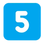 Emoji Tecla: 5 en Microsoft