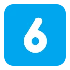 Emoji Tecla: 6 en Microsoft