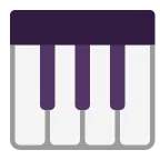 Musical Keyboard emoji on Microsoft