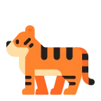 Emoji Tigre en Microsoft