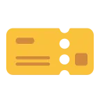 Ticket emoji on Microsoft