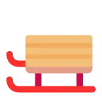Sled emoji on Microsoft