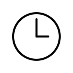 Three O’clock emoji on OpenMoji