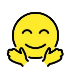 Hug emoji on OpenMoji