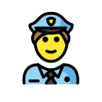 Emoji Agente de policía hombre en OpenMoji