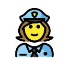 Woman Police Officer emoji on OpenMoji