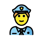 Emoji Agente de policía en OpenMoji