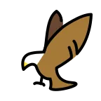 Eagle emoji on OpenMoji
