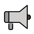 Emoji Altavoz de mano en OpenMoji