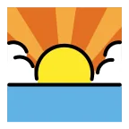 Emoji Amanecer en OpenMoji