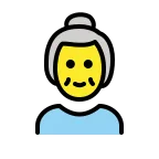 Emoji Anciana en OpenMoji