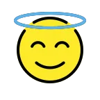 Smiling Face with Halo emoji on OpenMoji