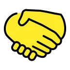 Handshake emoji on OpenMoji
