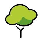 Deciduous Tree emoji on OpenMoji