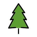 Evergreen Tree emoji on OpenMoji
