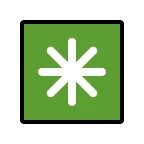 Emoji Asterisco de ocho puntas en OpenMoji