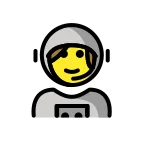 Woman Astronaut emoji on OpenMoji