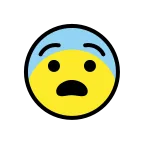 Emoji Asustado en OpenMoji