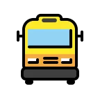 Oncoming Bus emoji on OpenMoji