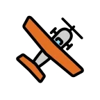 Small Airplane emoji on OpenMoji