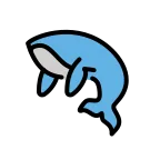Emoji Ballena en OpenMoji