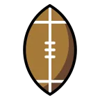 Emoji Balón de fútbol americano en OpenMoji