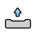 Outbox Tray emoji on OpenMoji