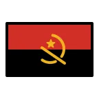 Emoji Bandera de Angola en OpenMoji