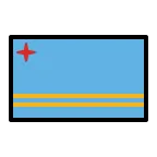 Emoji Bandera de Aruba en OpenMoji