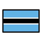 Emoji Bandera de Botsuana en OpenMoji